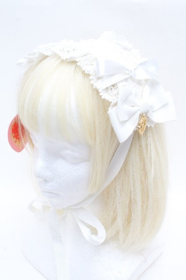 画像1: BABY,THE STARS SHINE BRIGHT / プリンセスドロップヘッドドレス  オフ S-26-04-04-020-BA-AC-AS-ZS (1)