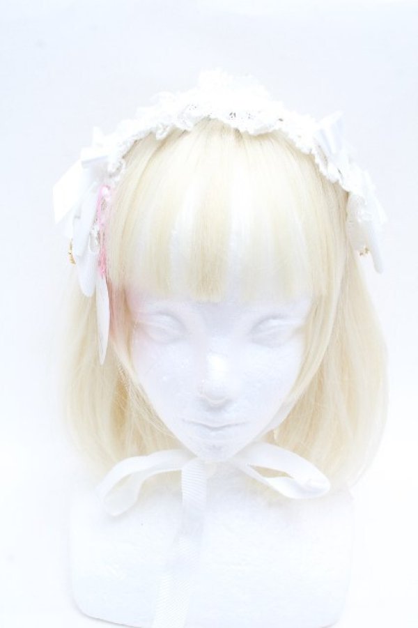 画像2: BABY,THE STARS SHINE BRIGHT / プリンセスドロップヘッドドレス  オフ S-26-04-04-020-BA-AC-AS-ZS (2)