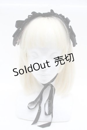 画像: BABY,THE STARS SHINE BRIGHT / プリンセスドロップヘッドドレス  黒 S-26-04-04-026-BA-AC-AS-ZS