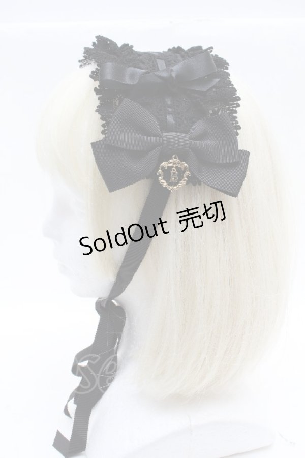 画像2: BABY,THE STARS SHINE BRIGHT / プリンセスドロップヘッドドレス  黒 S-26-04-04-026-BA-AC-AS-ZS (2)