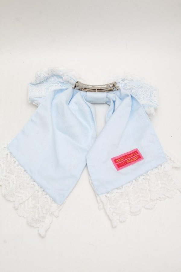 画像2: BABY,THE STARS SHINE BRIGHT / マーガレットフルールリボンバレッタ  サックス S-26-04-04-029-BA-AC-HR-ZS (2)