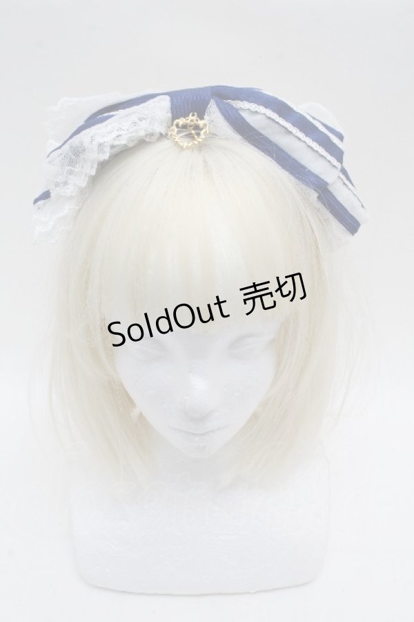 画像1: BABY,THE STARS SHINE BRIGHT / オーガンジーカチューシャ  紺 S-26-04-04-030-BA-AC-AS-ZS (1)