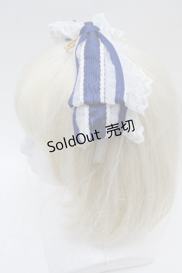 画像2: BABY,THE STARS SHINE BRIGHT / オーガンジーカチューシャ  紺 S-26-04-04-030-BA-AC-AS-ZS (2)