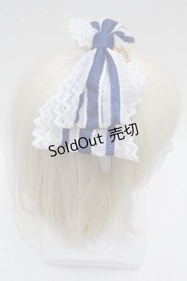 画像3: BABY,THE STARS SHINE BRIGHT / オーガンジーカチューシャ  紺 S-26-04-04-030-BA-AC-AS-ZS (3)