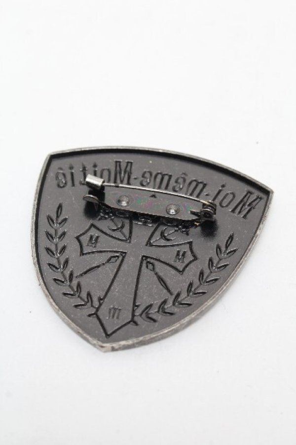 画像2: Moi-meme-Moitie / クロスロゴ・エンブレムバッチ  ガンメタ S-26-04-04-004-MO-ZA-AS-ZS (2)