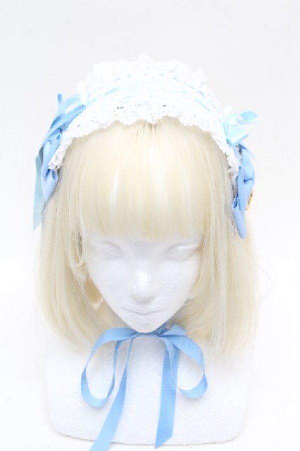 画像1: BABY,THE STARS SHINE BRIGHT / プリンセスドロップヘッドドレス  サックス S-26-04-04-039-BA-AC-AS-ZS (1)