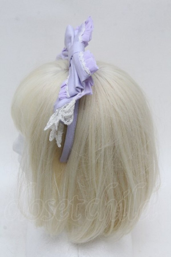 画像2: Angelic Pretty / メアリーロマンスDollカチューシャ  ラベンダー S-26-04-04-040-AP-AC-TE-ZS (2)