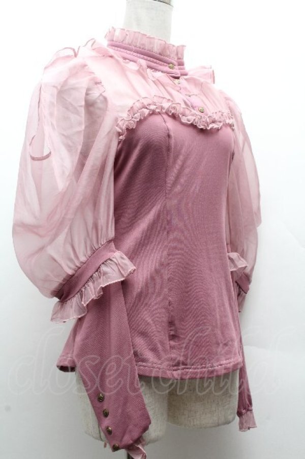 画像3: Hoshibako Works / ミッドナイトスター　オフショルダーブラウス  ピンク S-26-04-05-031-LO-BL-HR-ZS (3)