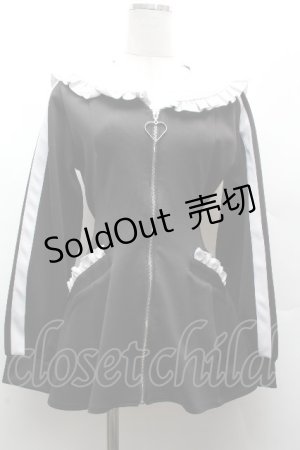 画像: DearMyLove / セーラージャージデザインセットアップ  黒 S-26-04-05-037-EL-OP-HR-ZS