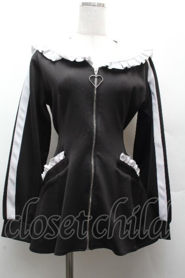 画像1: DearMyLove / セーラージャージデザインセットアップ  黒 S-26-04-05-037-EL-OP-HR-ZS (1)