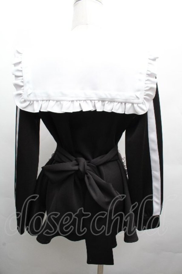 画像2: DearMyLove / セーラージャージデザインセットアップ  黒 S-26-04-05-037-EL-OP-HR-ZS (2)