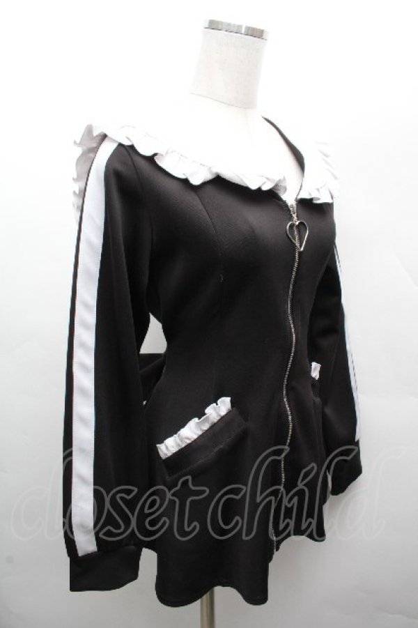 画像3: DearMyLove / セーラージャージデザインセットアップ  黒 S-26-04-05-037-EL-OP-HR-ZS (3)