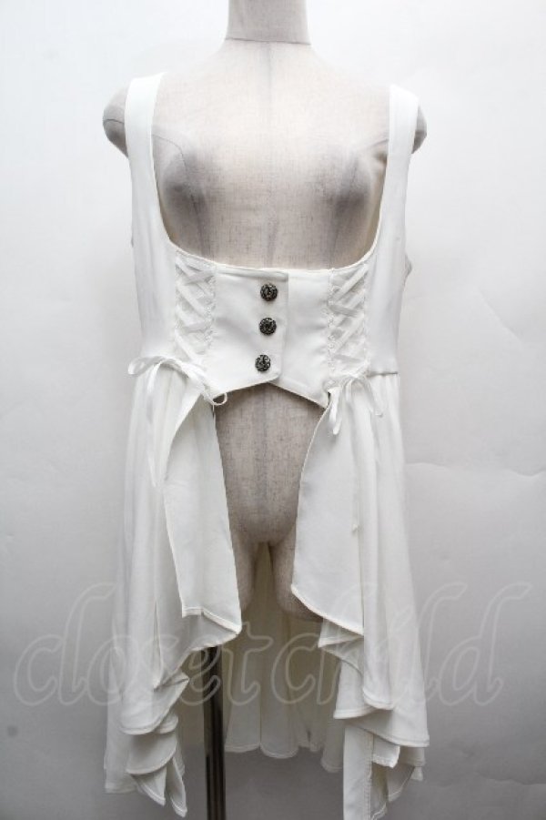 画像1: Hoshibako Works / 星夜の旅　ビスチェスカート  白 S-26-04-05-045-LO-SK-HR-ZS (1)