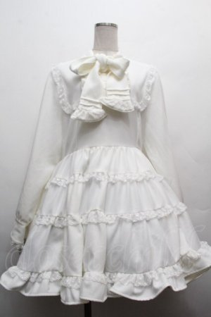 画像: DearMyLove / エミリーフリルワンピース 3L 白 S-26-04-05-046-0-OP-HR-ZS