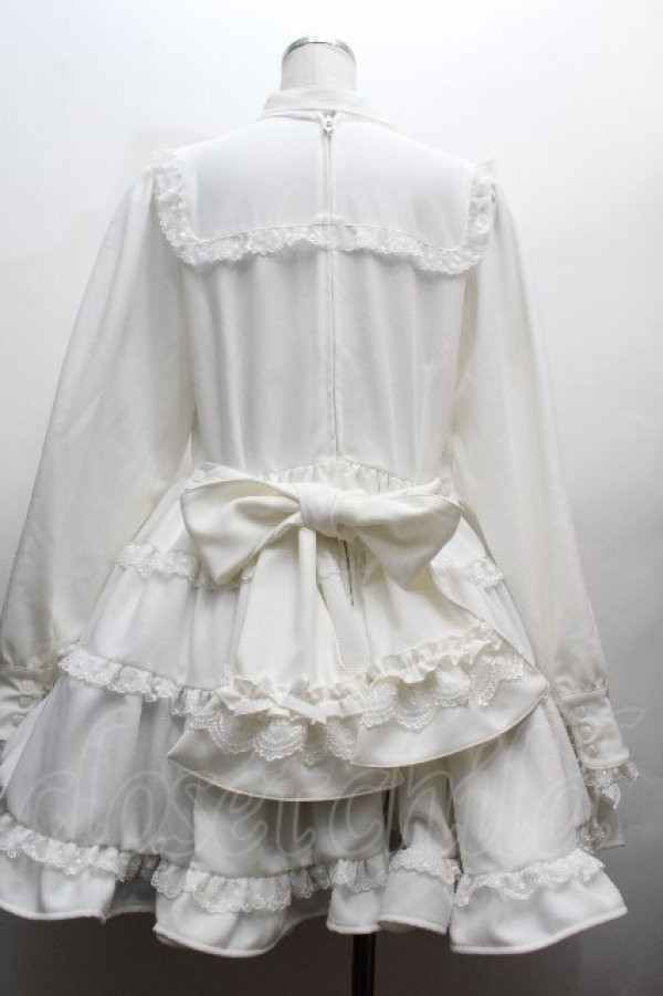 画像2: DearMyLove / エミリーフリルワンピース 3L 白 S-26-04-05-046-0-OP-HR-ZS (2)