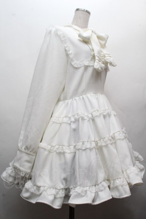 画像3: DearMyLove / エミリーフリルワンピース 3L 白 S-26-04-05-046-0-OP-HR-ZS (3)
