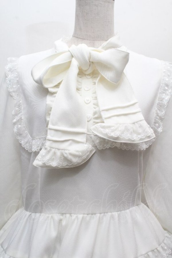 画像4: DearMyLove / エミリーフリルワンピース 3L 白 S-26-04-05-046-0-OP-HR-ZS (4)