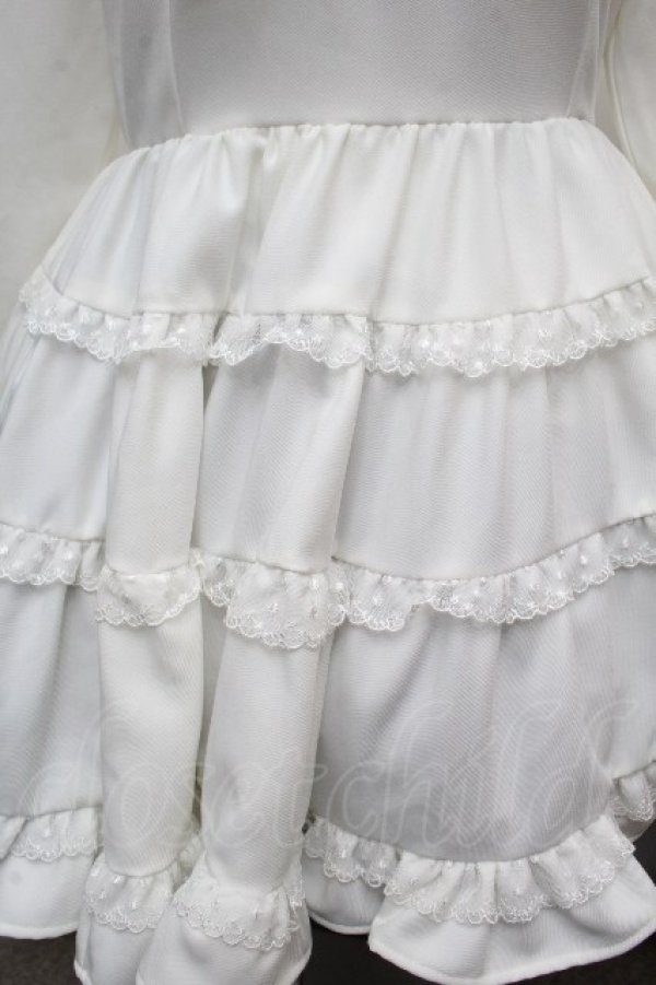 画像5: DearMyLove / エミリーフリルワンピース 3L 白 S-26-04-05-046-0-OP-HR-ZS (5)