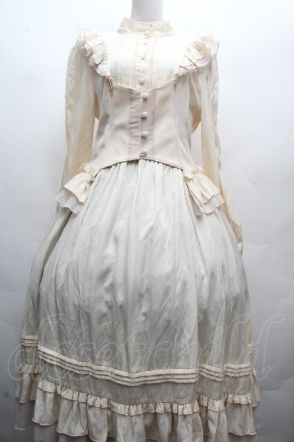 画像1: Hoshibako Works / モノクロームの調べ ワンピース  キナリ S-26-04-05-047-LO-OP-HR-ZS (1)