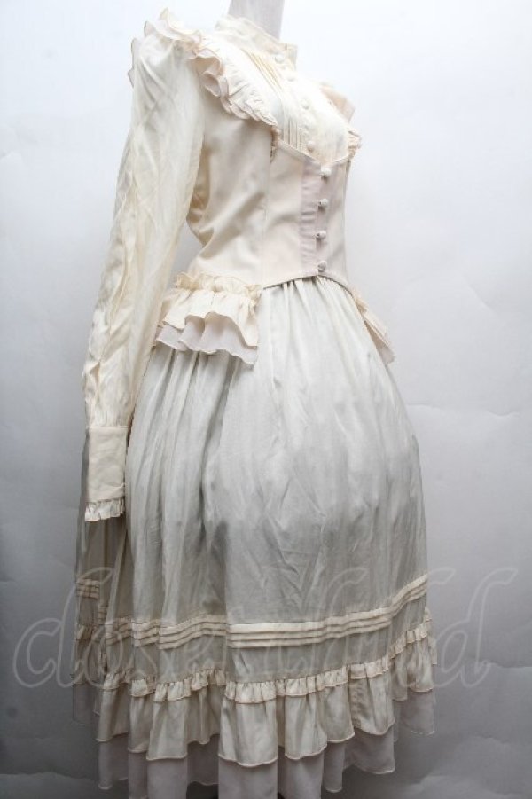 画像3: Hoshibako Works / モノクロームの調べ ワンピース  キナリ S-26-04-05-047-LO-OP-HR-ZS (3)