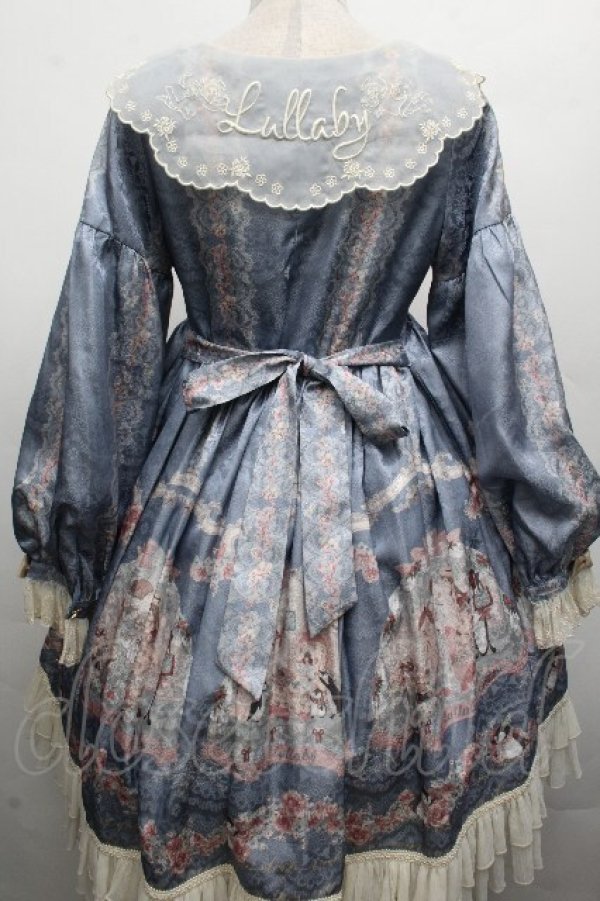 画像2: 中国ロリータ / ワンピース  サックス S-26-04-05-050-LO-OP-AS-ZS (2)