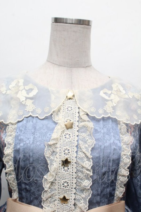 画像4: 中国ロリータ / ワンピース  サックス S-26-04-05-050-LO-OP-AS-ZS (4)