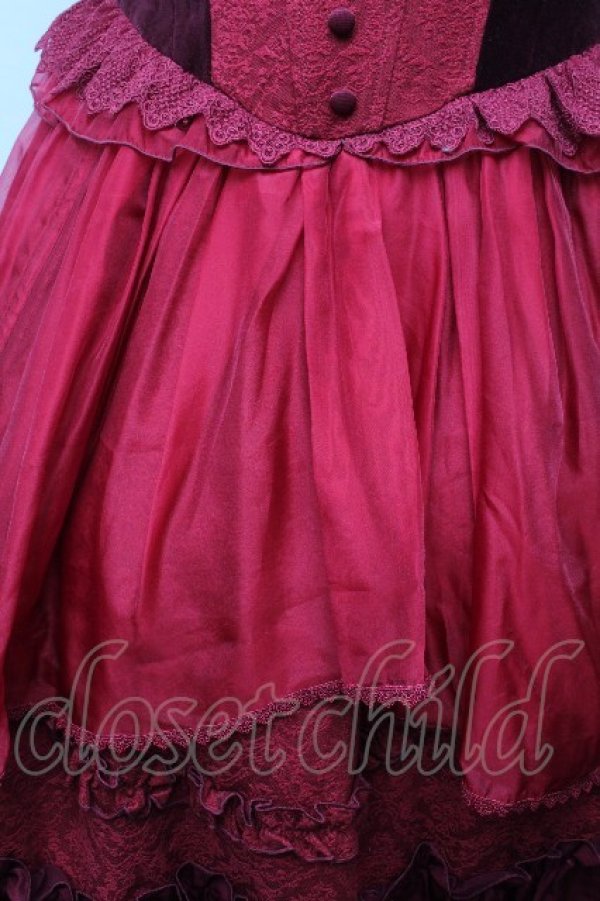 画像5: Hoshibako Works / 真夜中の囁きジャンパースカート  レッド S-26-04-05-055-LO-OP-HR-ZS (5)