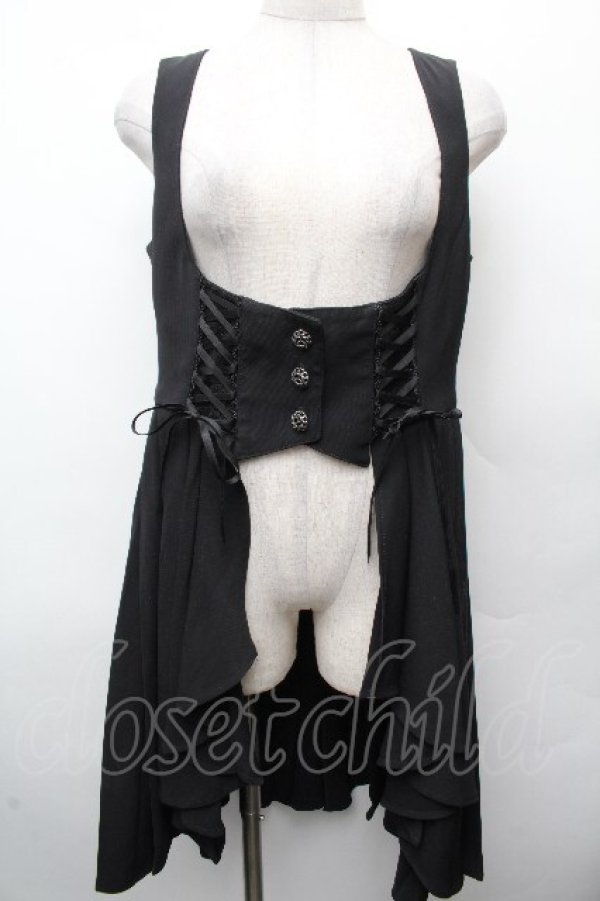 画像1: Hoshibako Works / 星夜の旅　ビスチェスカート  黒 S-26-04-05-056-LO-SK-HR-ZS (1)