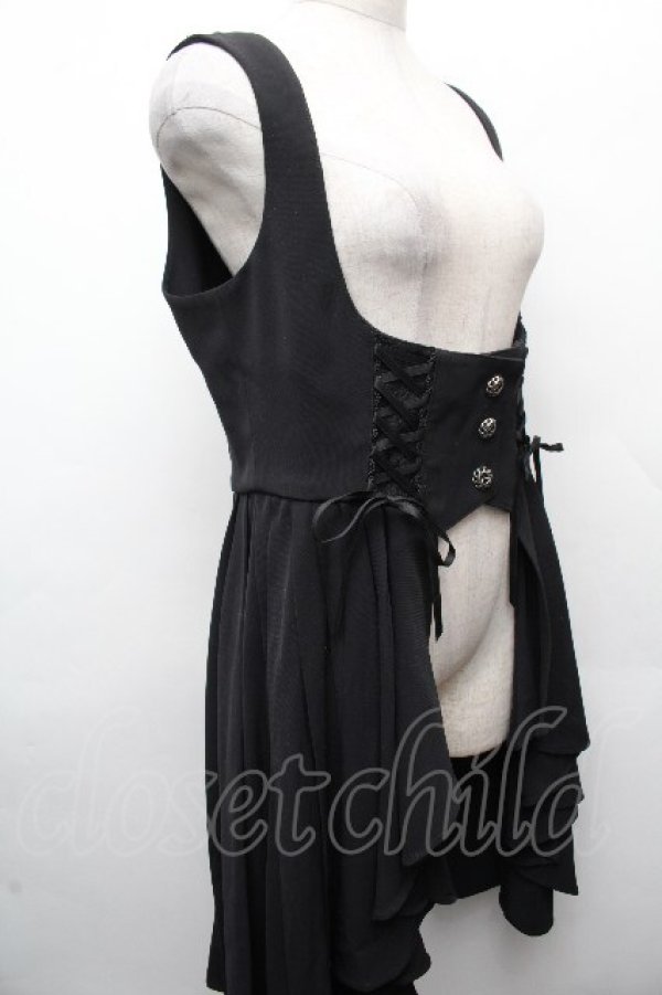 画像3: Hoshibako Works / 星夜の旅　ビスチェスカート  黒 S-26-04-05-056-LO-SK-HR-ZS (3)