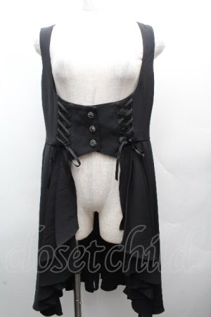 画像: Hoshibako Works / 星夜の旅　ビスチェスカート  黒 S-26-04-05-057-LO-SK-HR-ZS