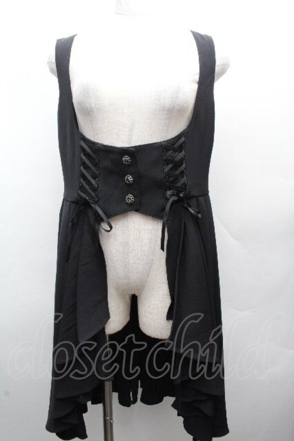 画像1: Hoshibako Works / 星夜の旅　ビスチェスカート  黒 S-26-04-05-057-LO-SK-HR-ZS (1)