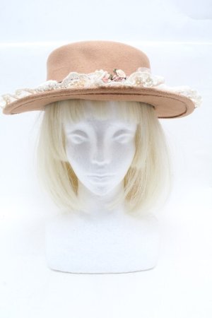 画像: axes femme / クラシカルガーデンカンカン帽  ベージュ S-26-04-05-012-AX-AC-HR-ZS