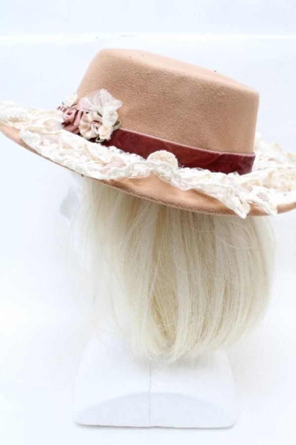 画像2: axes femme / クラシカルガーデンカンカン帽  ベージュ S-26-04-05-012-AX-AC-HR-ZS (2)