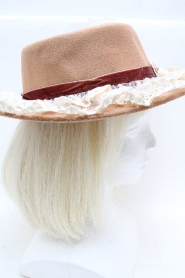 画像3: axes femme / クラシカルガーデンカンカン帽  ベージュ S-26-04-05-012-AX-AC-HR-ZS (3)