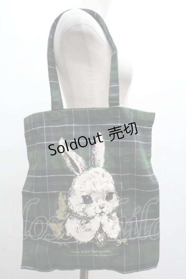 画像1: yukiemon / オリジナルプリントバッグ  グリーン S-26-04-05-021-0-BG-AS-ZS (1)