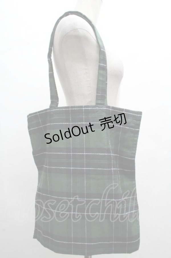 画像2: yukiemon / オリジナルプリントバッグ  グリーン S-26-04-05-021-0-BG-AS-ZS (2)