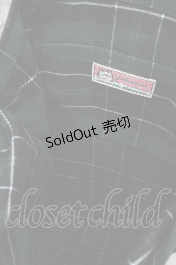 画像3: yukiemon / オリジナルプリントバッグ  グリーン S-26-04-05-021-0-BG-AS-ZS (3)