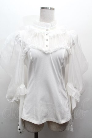 画像: Hoshibako Works / ミッドナイトスター　オフショルダーブラウス  白 S-26-04-05-026-LO-BL-HR-ZS
