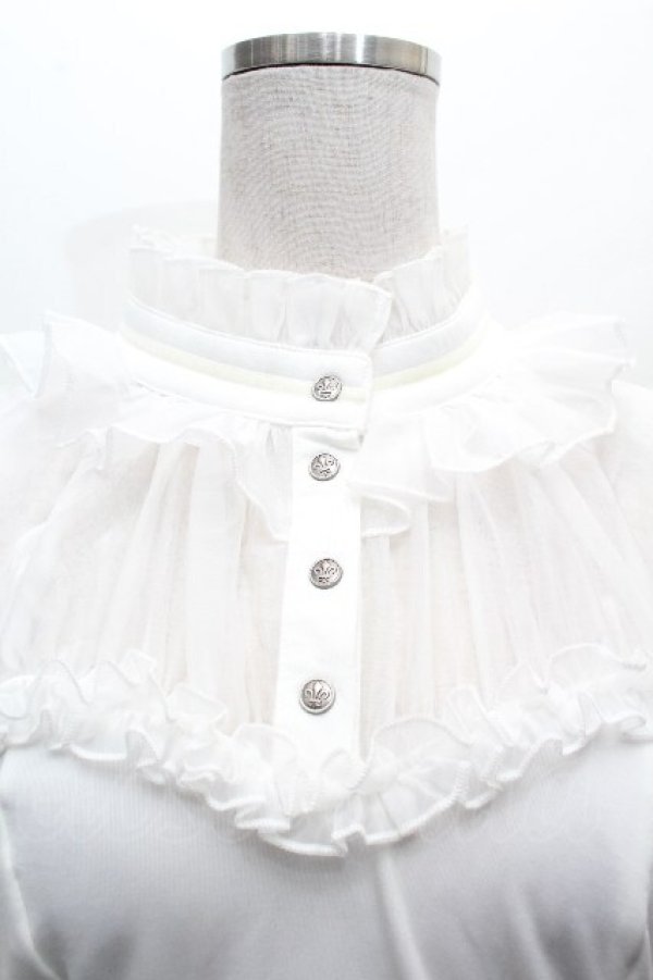 画像4: Hoshibako Works / ミッドナイトスター　オフショルダーブラウス  白 S-26-04-05-026-LO-BL-HR-ZS (4)