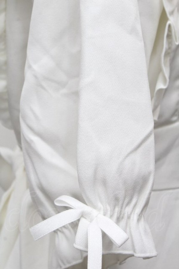 画像5: Dear My Love / 羽根チョーカーレースアップ半袖セットアップ【トップスのみ】  白 S-26-04-05-027-EL-OP-HR-ZS (5)