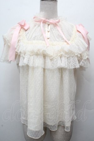 画像: Hoshibako Works / リボンミルフィーユブラウス  キナリｘピンク S-26-04-05-029-LO-BL-HR-ZS