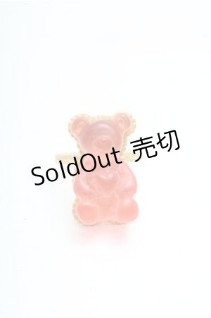 画像: Q-pot. / テディベアハードグミリング(ストロベリー)  ピンク S-26-04-06-004-QP-AC-HR-ZS