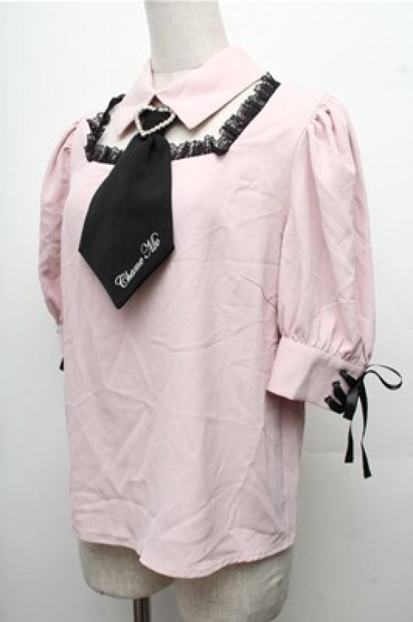 画像3: Jamie エーエヌケー / タイデザインブラウス  ピンク S-26-04-06-035-LO-BL-AS-ZS (3)