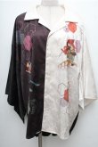 画像1: AXES-X / 弁慶&牛若丸着物袖シャツ  黒ｘオフ S-26-04-06-038-LO-BL-AS-ZS (1)