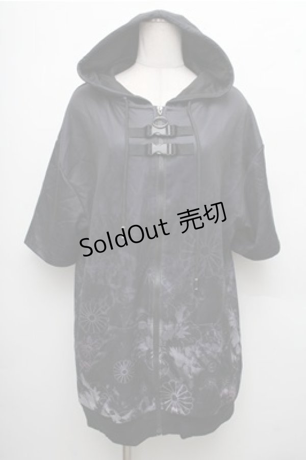 画像1: NieR Clothing / 転写パーカー  黒 S-26-04-06-039-PU-TO-AS-ZS (1)