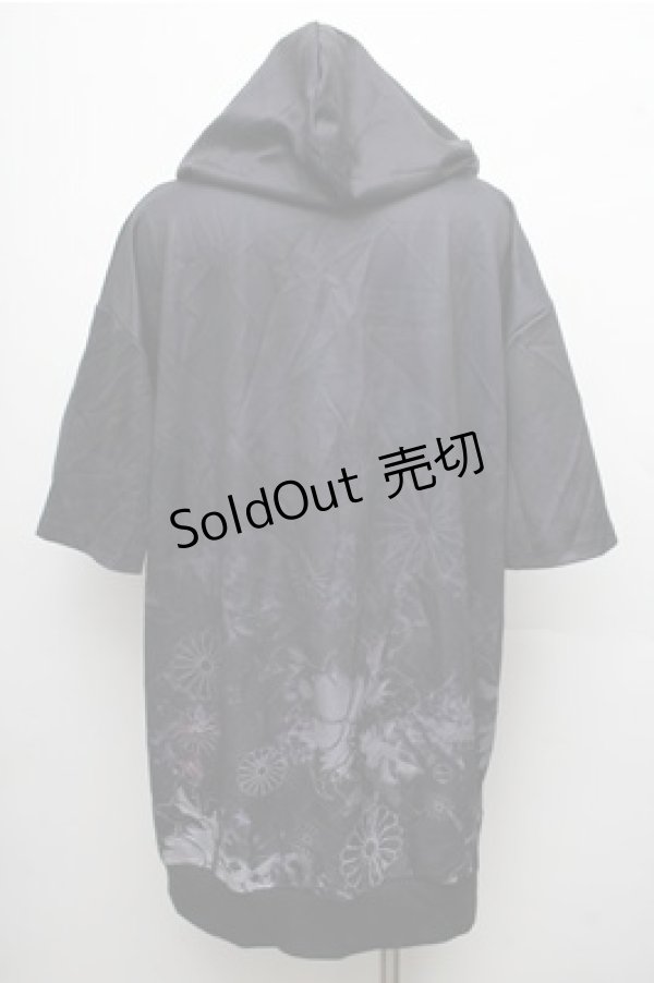 画像2: NieR Clothing / 転写パーカー  黒 S-26-04-06-039-PU-TO-AS-ZS (2)