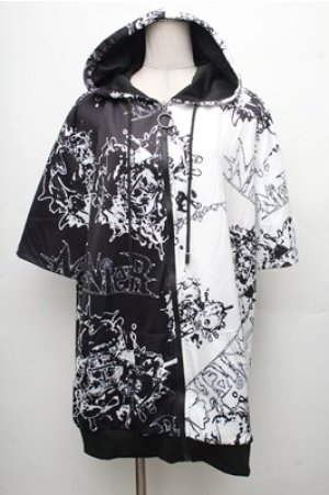 画像: NieR Clothing / 転写パーカー  黒 S-26-04-06-040-PU-TO-AS-ZS