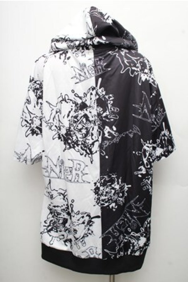 画像2: NieR Clothing / 転写パーカー  黒 S-26-04-06-040-PU-TO-AS-ZS (2)
