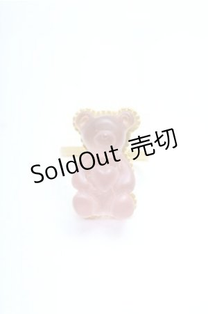 画像: Q-pot. / テディベアハードグミリング(グレープ)  パープル S-26-04-06-005-QP-AC-HR-ZS