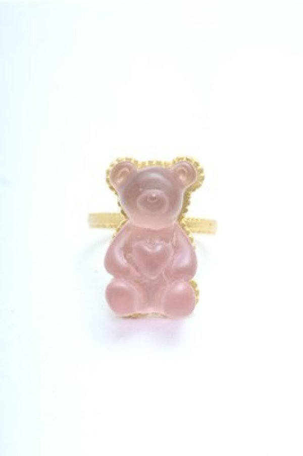 画像1: Q-pot. / テディベアハードグミリング(グレープ)  パープル S-26-04-06-005-QP-AC-HR-ZS (1)